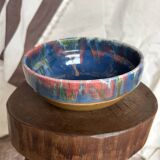 Bowl in painted terracotta