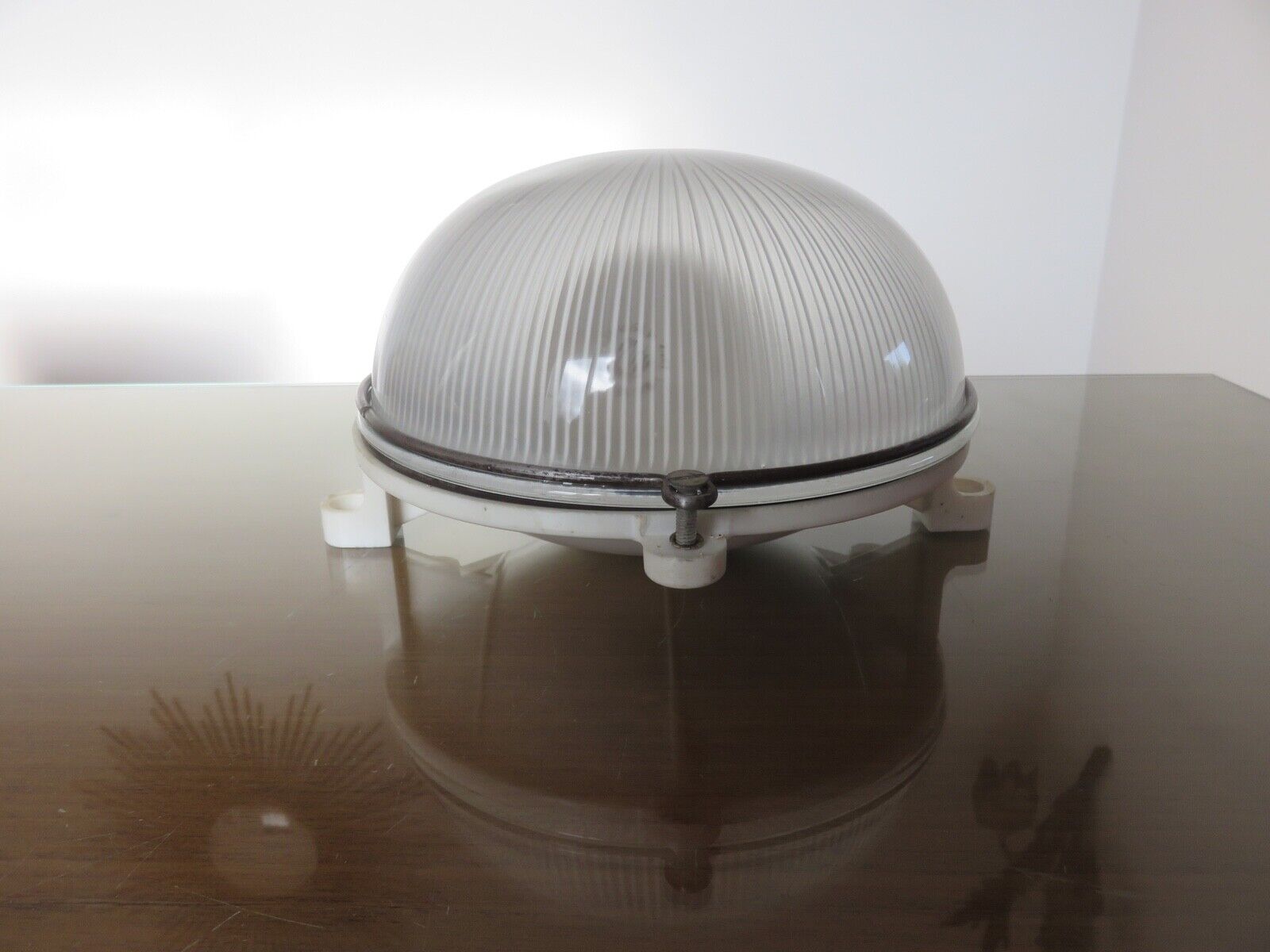 Wall lamp or ceiling lamp industrial window brand "block" France 60s 70s