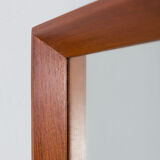 Scandinavian teak mirror  by JC Møbler Hedehusene, Denmark, 1960s