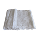 Old sheet cotton embroidery Richelieu white monograms MC 200 x 315 back 80 cm