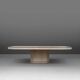 Table Basse Willy Rizzo Travertin 1970