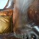 Antique leather armchair, England circa 1800