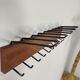 Scandinavian wall shelf in 60s teak