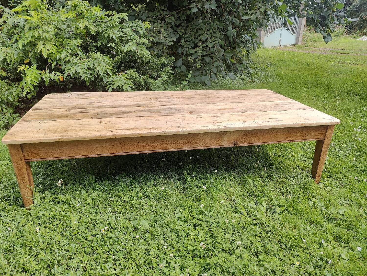 Very large old coffee table