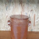 Glazed stoneware pot