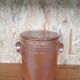 Glazed stoneware pot