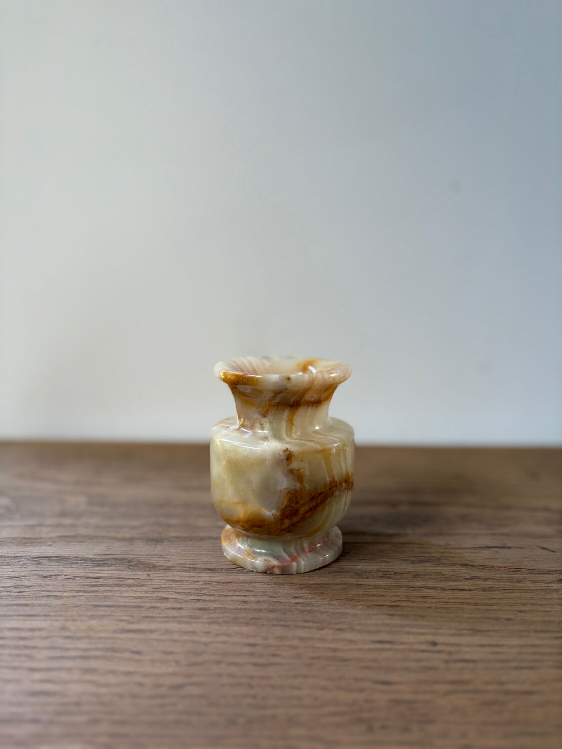 Vase en onyx vintage