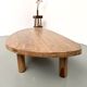 "Free Form" XXL coffee table in solid oak – 1950s