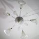 Amazing Art Decò Murano Glass Chandelier 5 Light, 1950