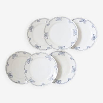 Set of 6 flat plates, Onnaing, Algeciras model