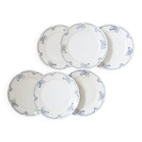 Set of 6 flat plates, Onnaing, Algéciras model