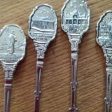 Lot of 6 teaspoons, decorated