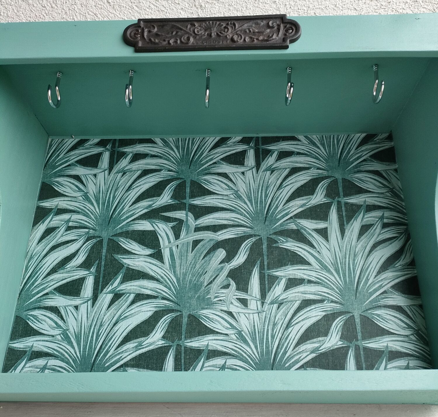 Wooden kitchen shelf