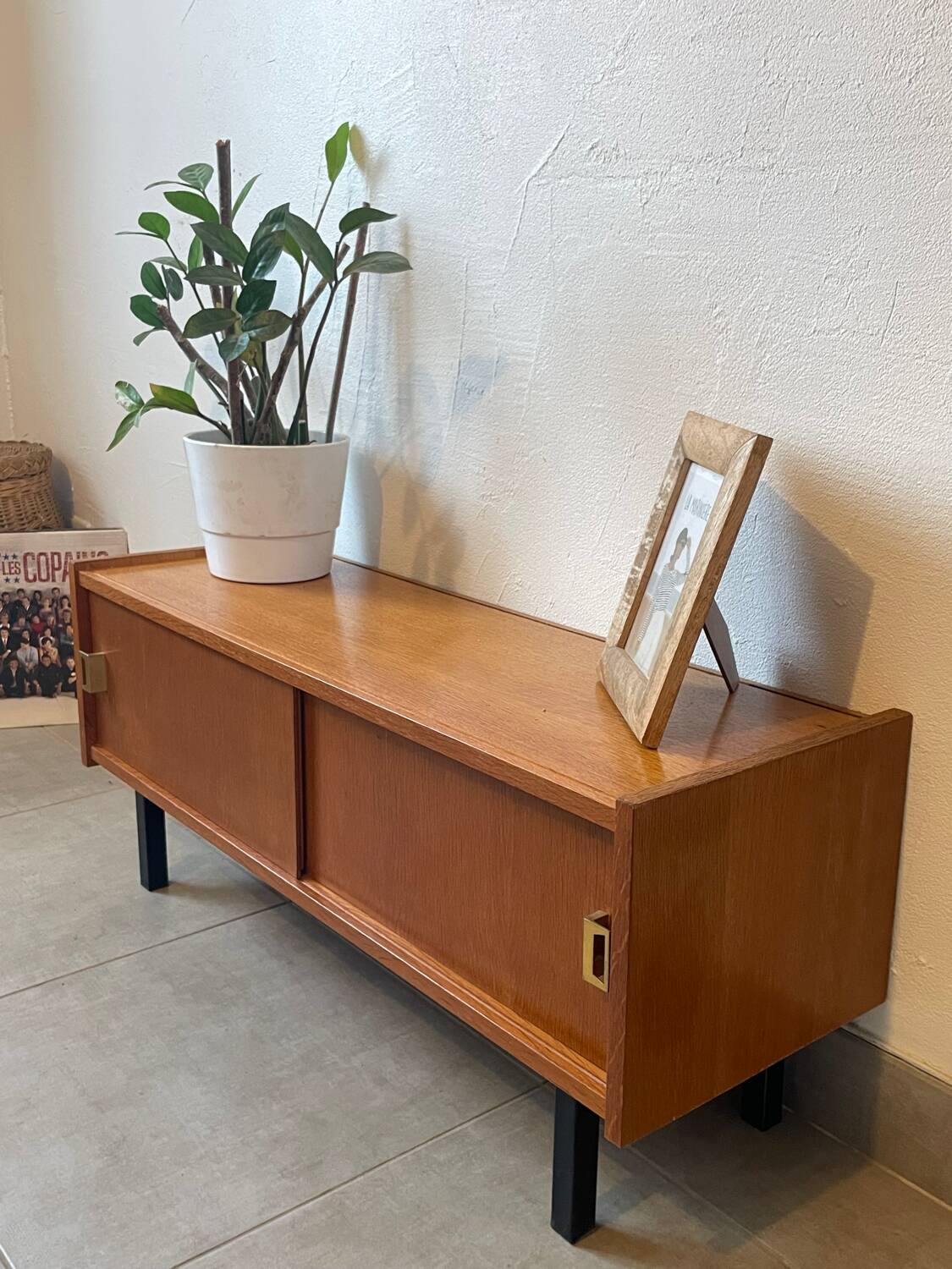 Enfilade / meuble télé vintage en chêne