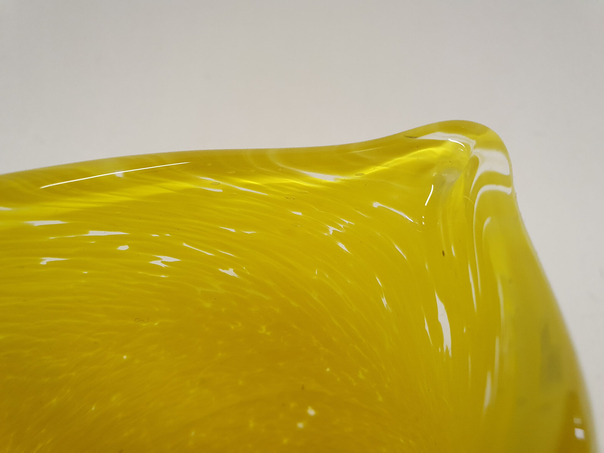 Glass vase with cat figure, Murano, Italy 1960's