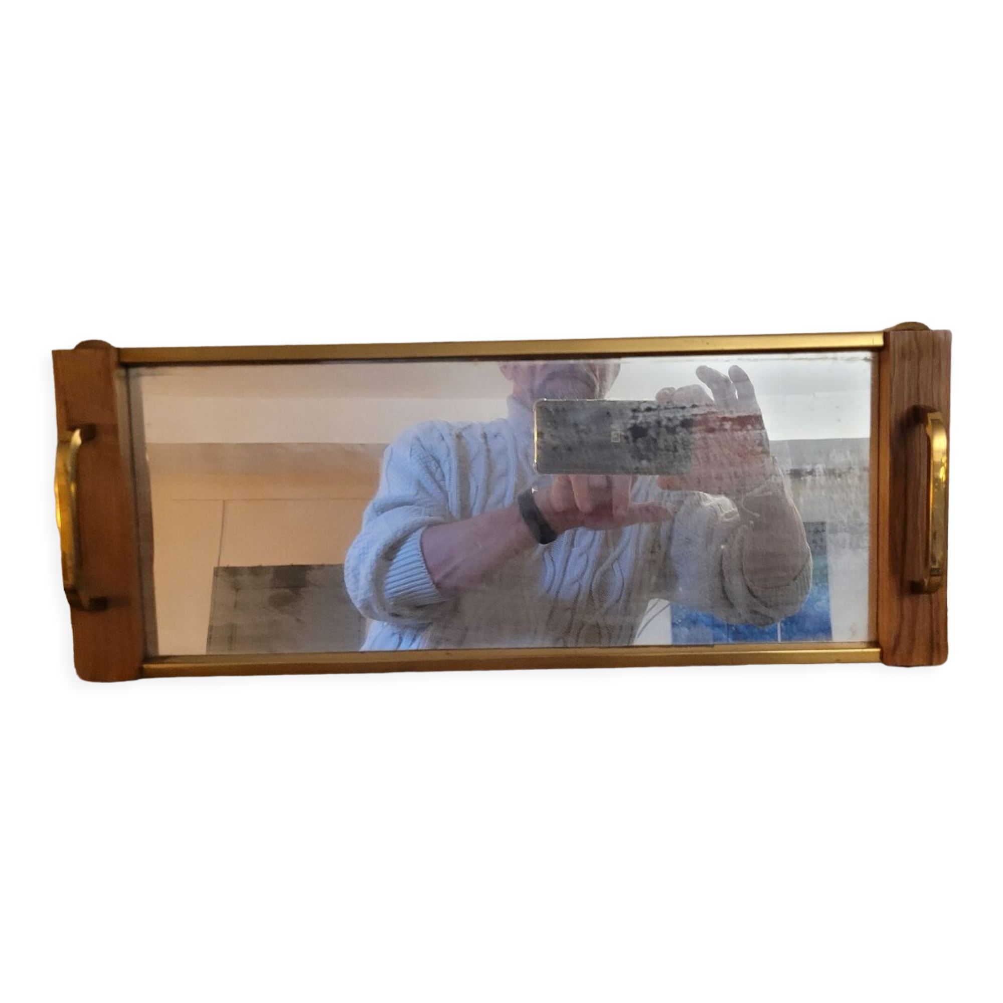 50's mirror tray