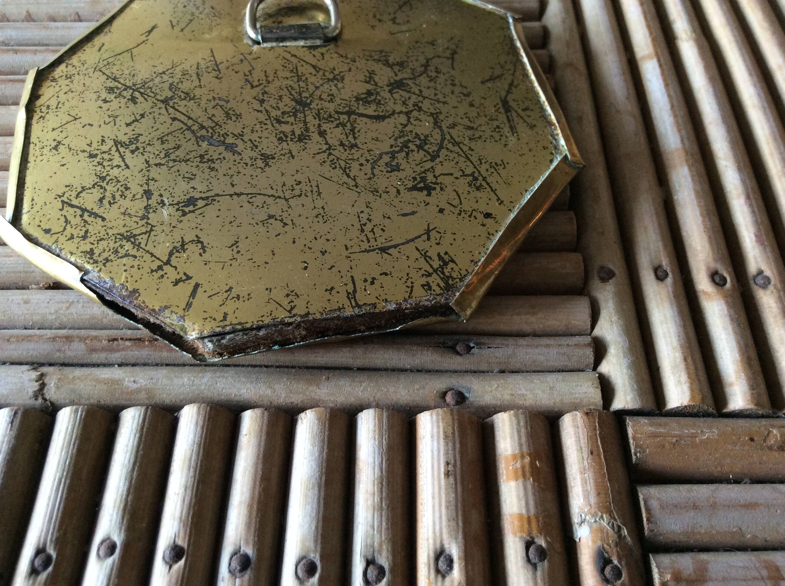 Brass mirror