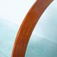 Vintage round mirror Aksel Kjersgaard, Danish teak design.