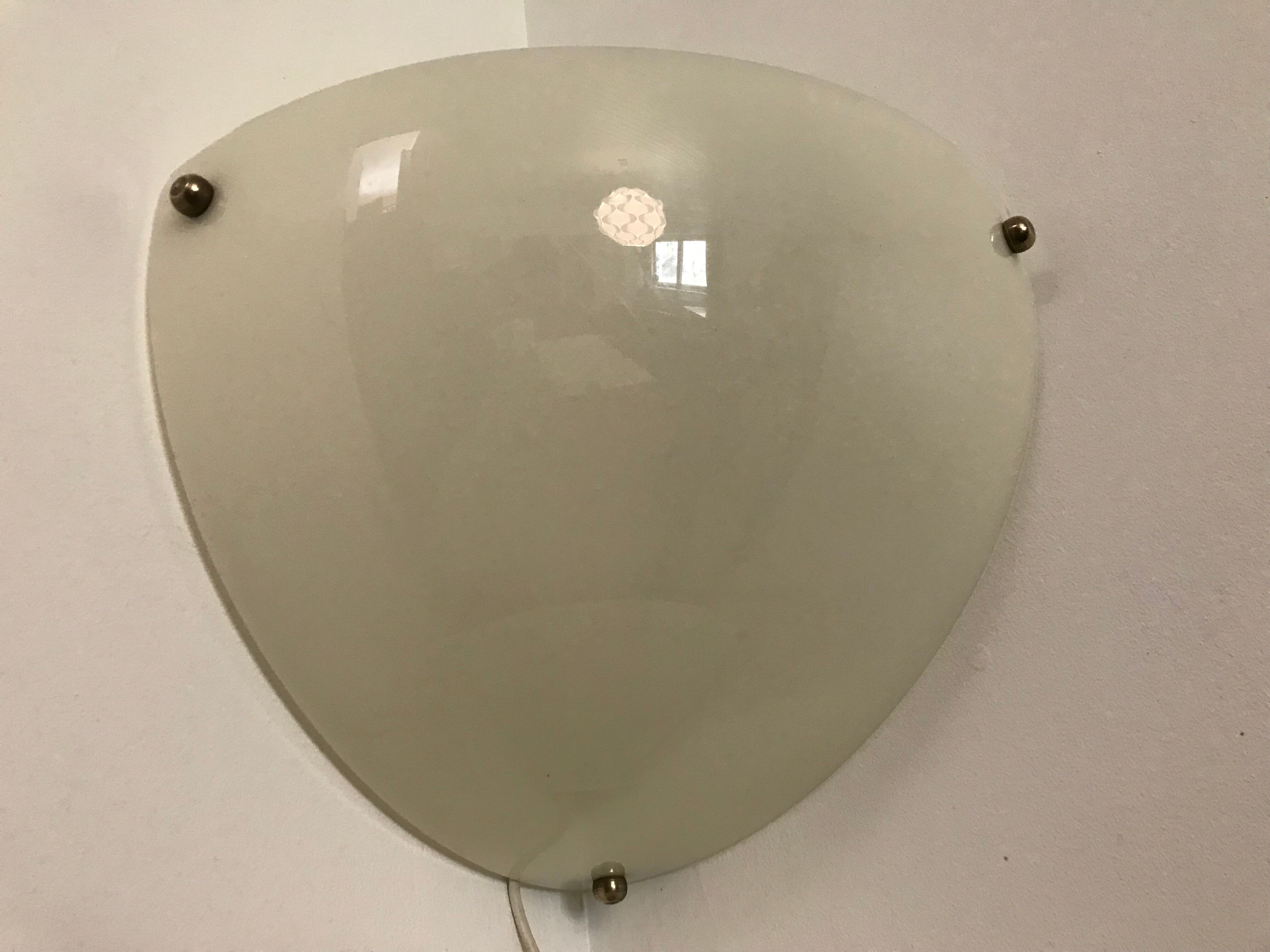 Duo of plastic corner sconces