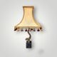 Vintage Fish Side Lamp - Grey Marble Base and Brass Fish