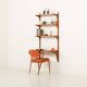 Poul Cadovius shelving unit with a desk, 1960s