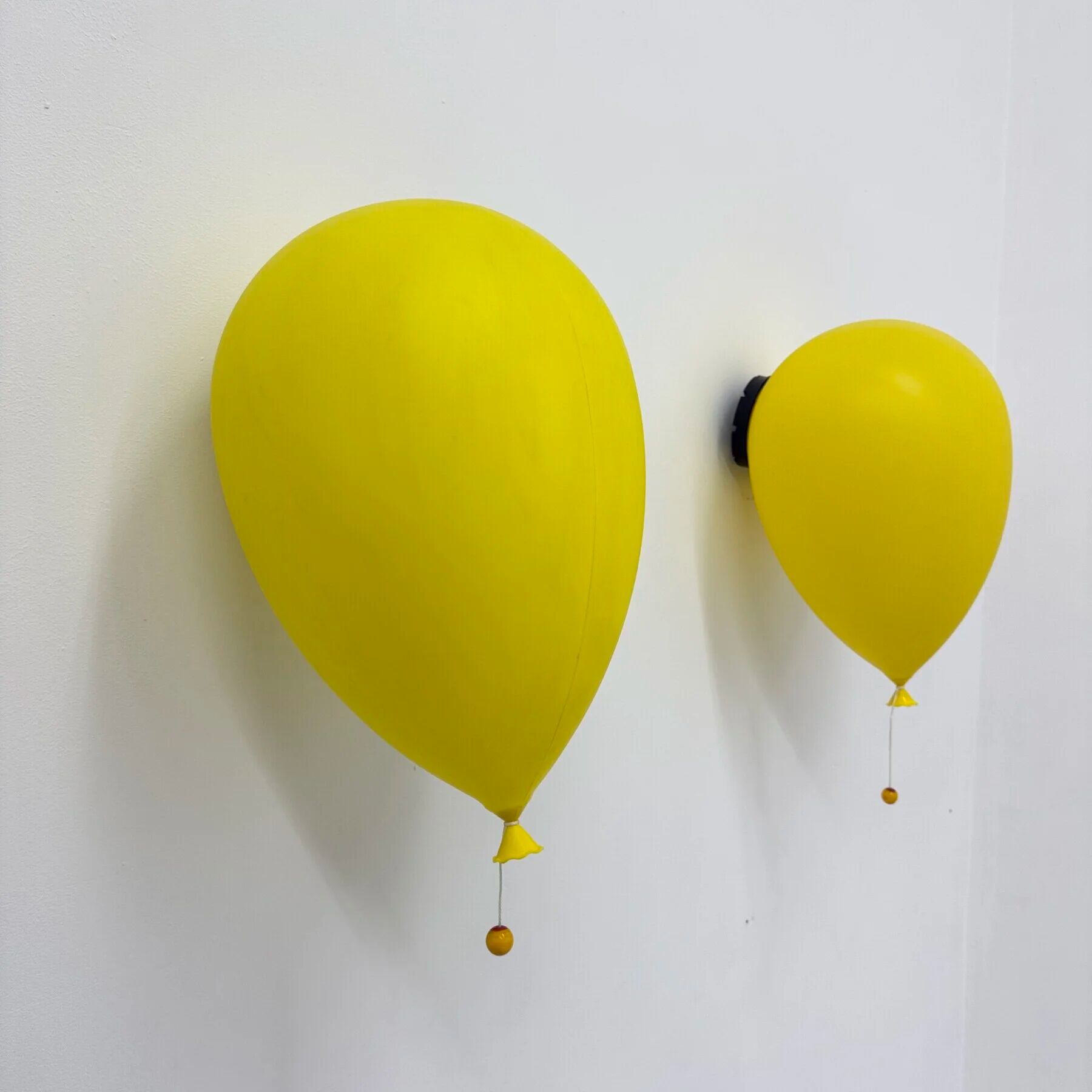 Pair of large Palloncino wall lamps by Yves Christin for Bilumen, 1984