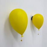 Pair of large Palloncino wall lamps by Yves Christin for Bilumen, 1984