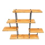 Unstructured shelf, industrial style