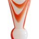 Carlo Moretti Murano Glass Vase, Marbled Decor, Italy, 1960s