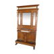 Oak and marble wall coat sores door