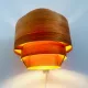 Pine Veneer Curved Wall Lamp By Hans-Agne Jakobsson For Ab Ellysett, Sweden, 1960S