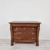 Commode en noyer style Empire