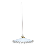 Mini wavy opaline pendant light