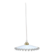 Suspension mini opaline ondulé