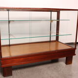 Antique display cabinet in wood & glass - England - 1930's
