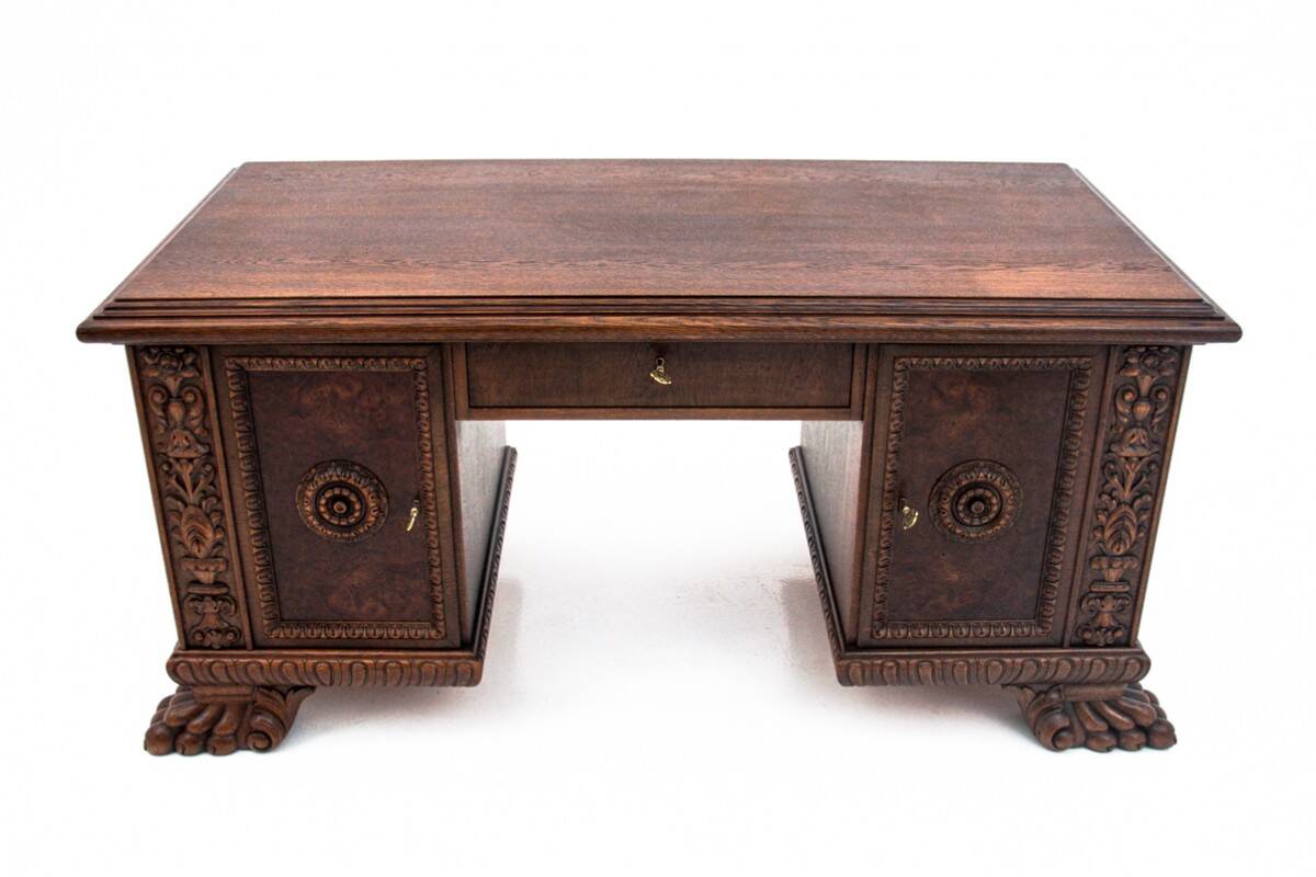 Cabinet set on lion's paws, Germany, early 20th century.