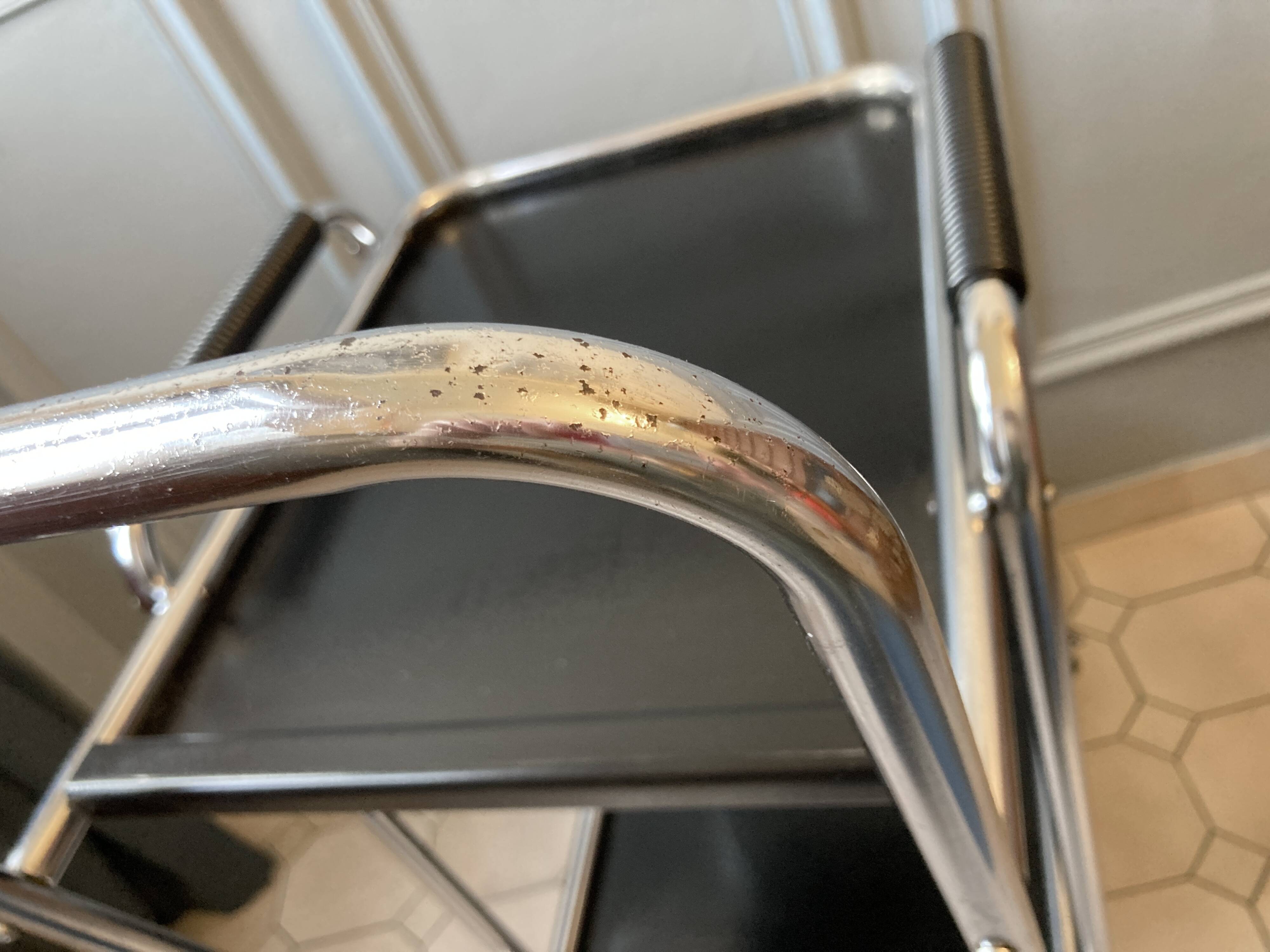 French Regency style metal serving trolley 1950