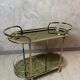 Brass serving trolley