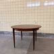 Table à manger ronde extensible en teck vintage