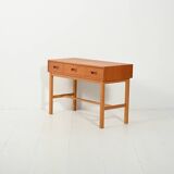 Swedish entryway cabinet in teak and oak