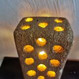 Brutalist-style stone lamp circa 1970