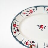 Plat oval Digoin Sarreguemines, modèle Ninette, 1950