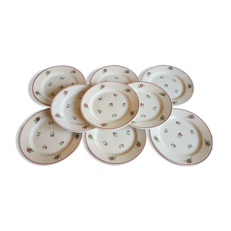 Serving from serving dessert in earthenware