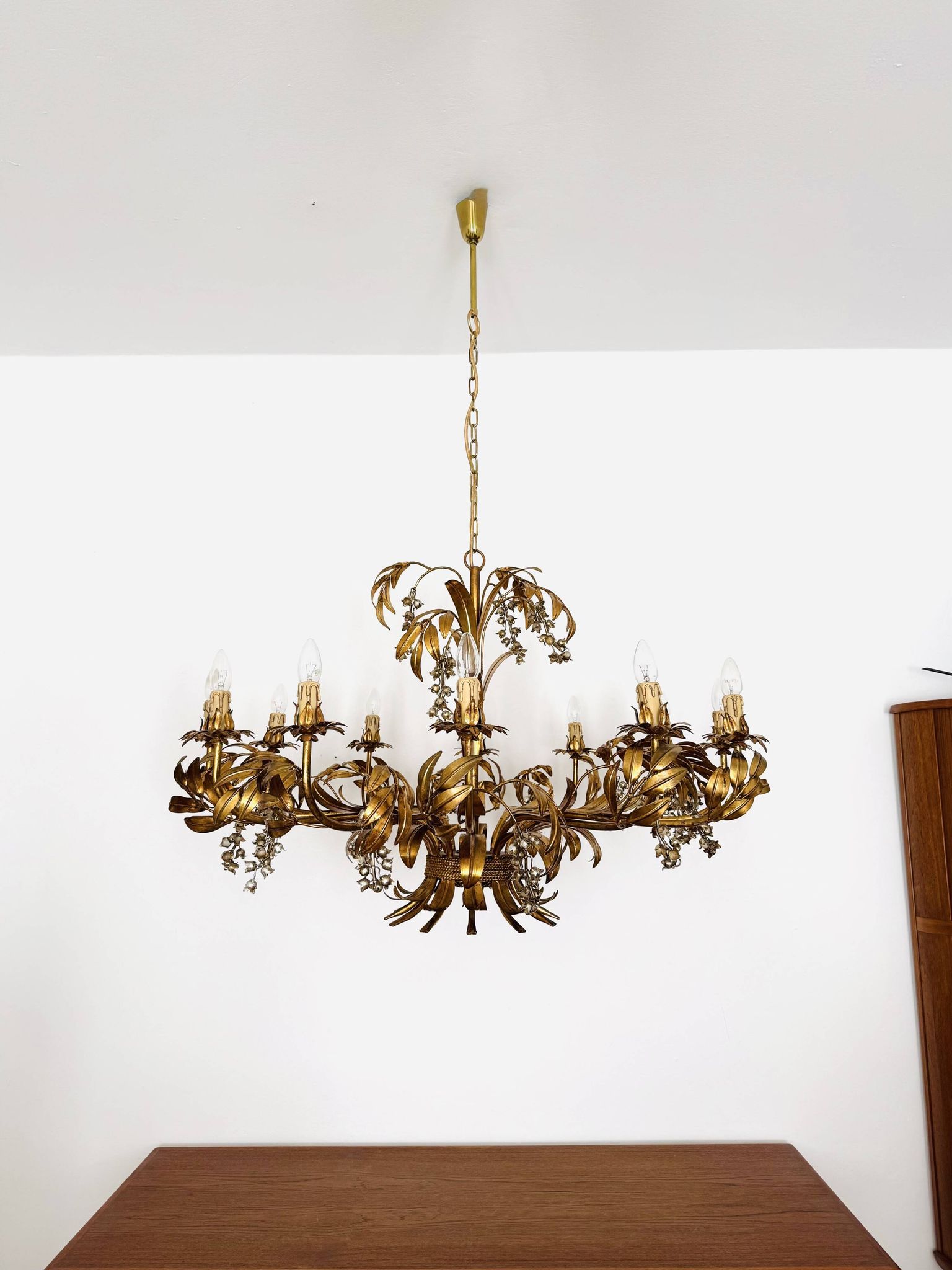 Stunningly Large Italian Hollywood Regency Chandelier by Hans Kögl