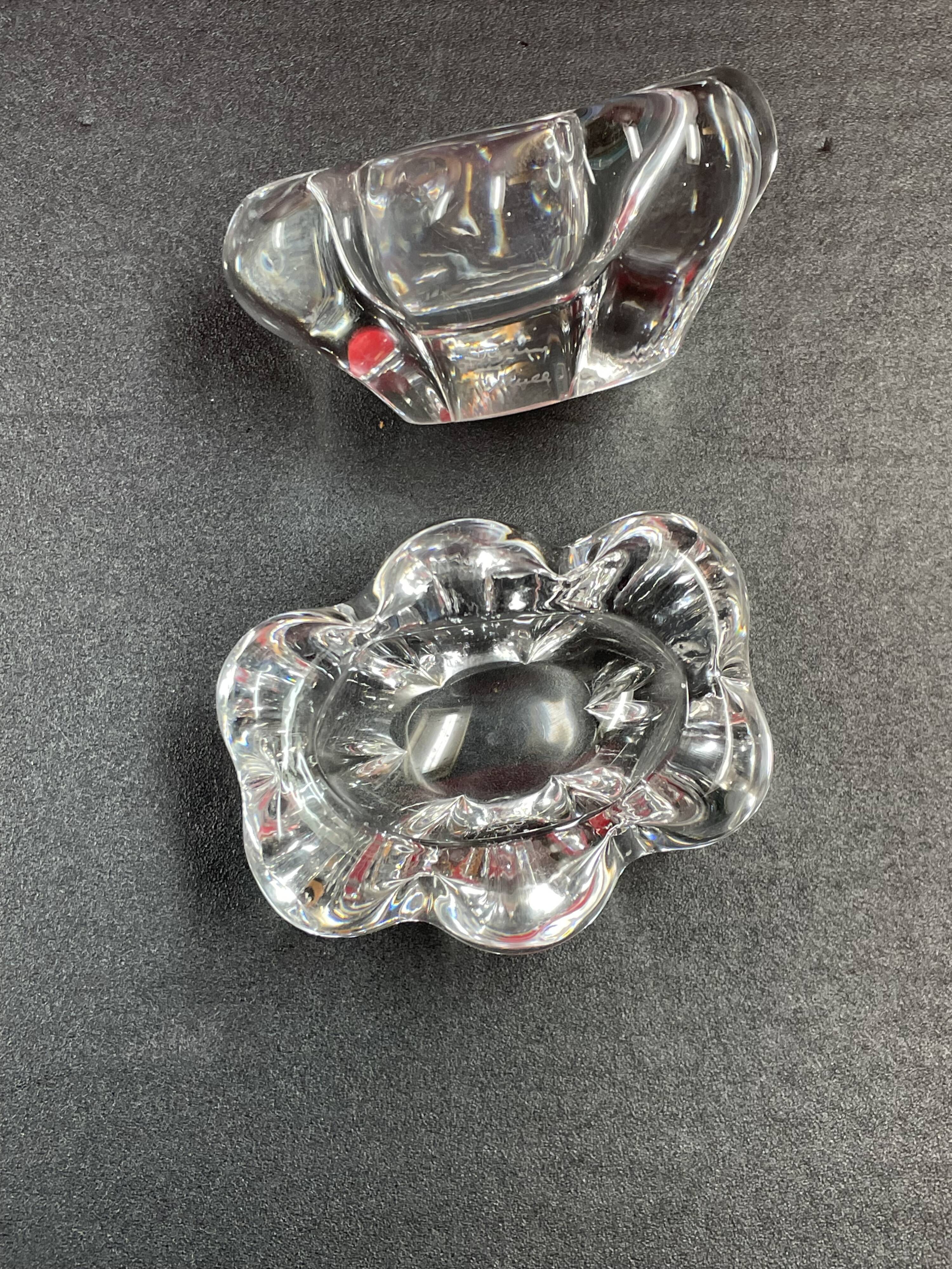 Daum France, Pair of Crystal Salt Cellars