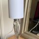 Vintage twisted crystal lamp, 25 cm, newly rewired • Decorative
