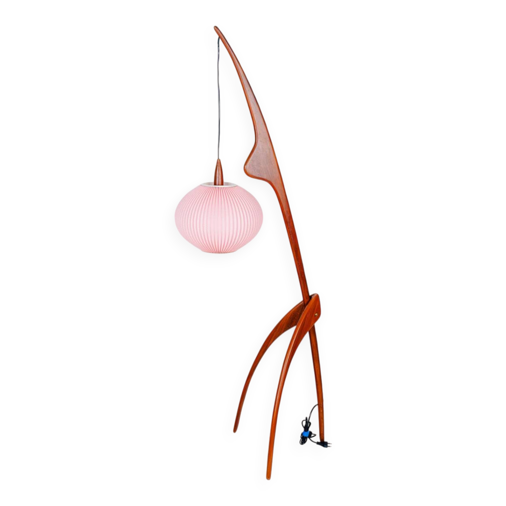 Floor lamp Praying Mantis by Rispal, France, 1950s