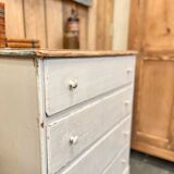Old 4-drawer chest of drawers, original patina