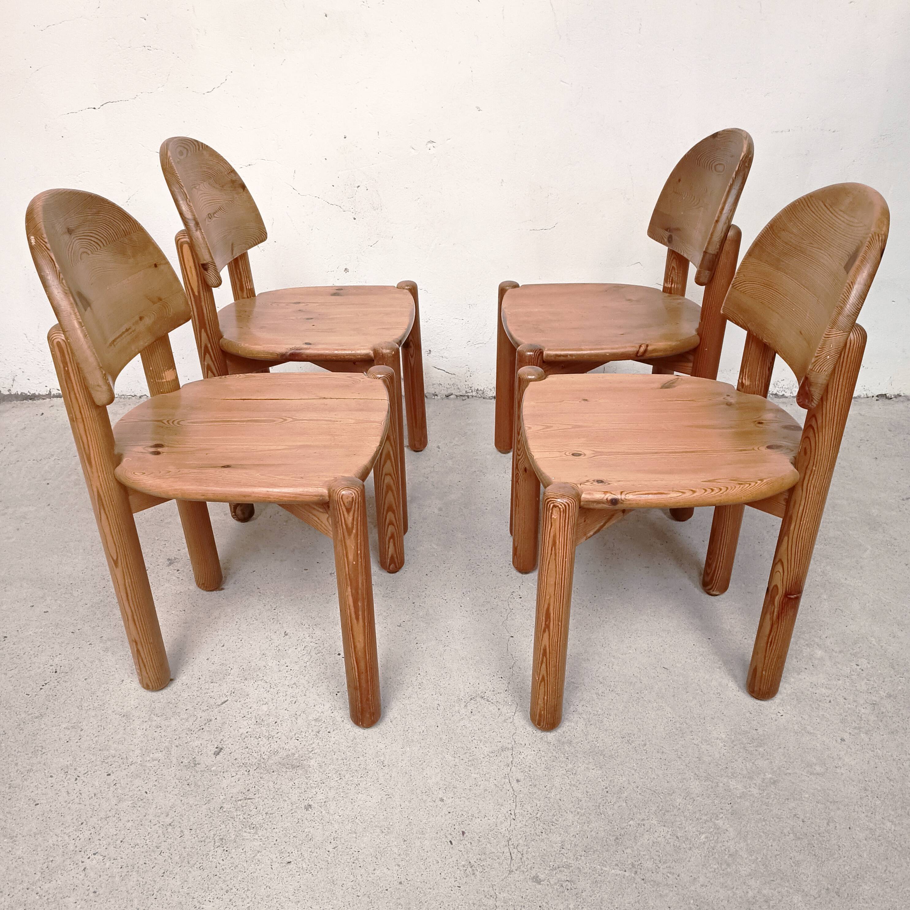 4 chairs Rainer Daumiller, 1980
