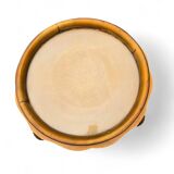 Louis XV round coffee table with removable glass top